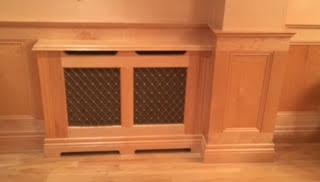 Maple/ brass, wainscot and radiator cabinets supplied and fitted.