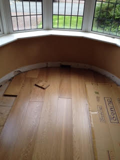 Engineered oak floors, supplied and fitted.