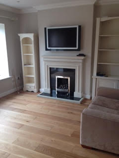Solid oak flooring supplied and fitted.
