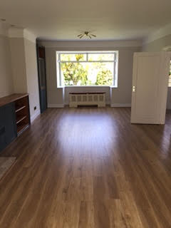 Oak effect flooring, supplied and fitted.